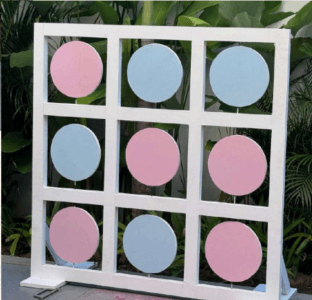 tictactoe board reveal